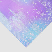 Papier Mousseline Brosses à peinture violet et bleu Iridescente (Détail)