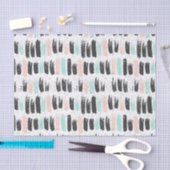 Papier Mousseline Brosses et motif de courses d'encre (Artisanat)