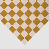 Papier Mousseline Brown and beige checkerboard pattern (Détail)