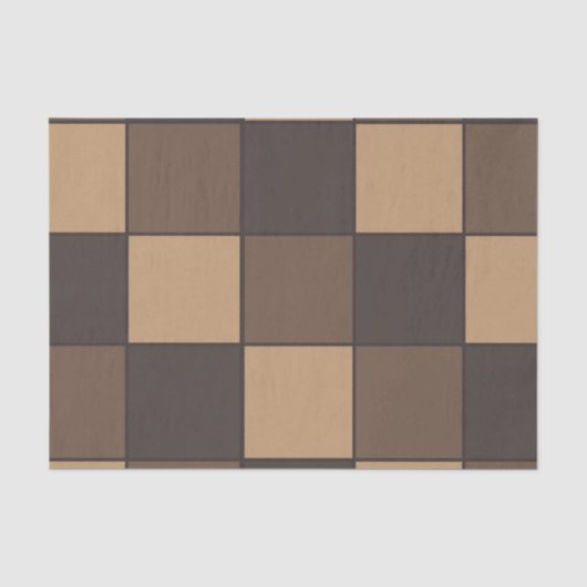 Papier Mousseline Brown Checkers (Recto)