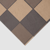 Papier Mousseline Brown Checkers (Détail)