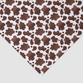 Papier Mousseline Brown Cow Print Tissue Paper (Détail)
