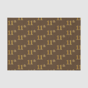 Papier Mousseline Brown, Faux Gold 11ème (onzième) événement