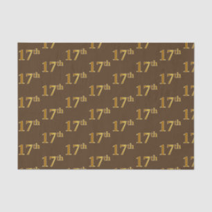 Papier Mousseline Brown, Faux Gold 17e (dix-septième)