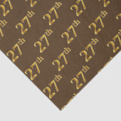 Papier Mousseline Brown, Faux Gold 27e (Vingt-septième) (Détail)