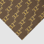 Papier Mousseline Brown, Faux Gold 32e (Trente-Seconde) (Détail)