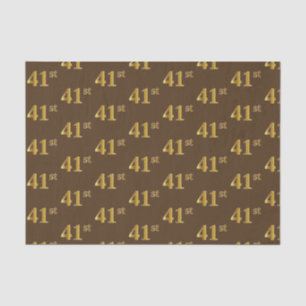 Papier Mousseline Brown, Faux Gold 41st (Quarante et unième)