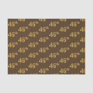 Papier Mousseline Brown, Faux Gold 46e (Quarante-sixième)