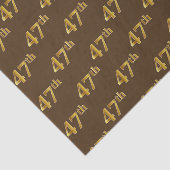 Papier Mousseline Brown, Faux Gold 47e (Quarante-Septième) (Détail)