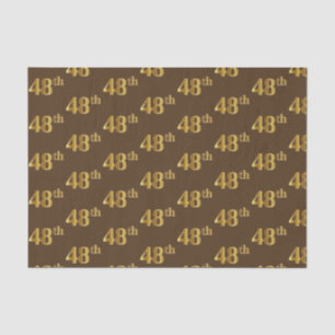 Papier Mousseline Brown, Faux Gold 48e (Quarante-Huitième)
