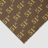 Papier Mousseline Brown, Faux Gold 51st (Cinquante et unième) (Détail)