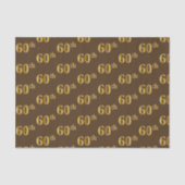 Papier Mousseline Brown, Faux Gold 60e (Soixantième) (Recto)