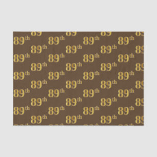 Papier Mousseline Brown, Faux Gold 89e (Quatre-vingt-neuvième)