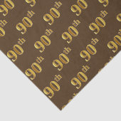 Papier Mousseline Brown, Faux Gold 90e (Ninetieth) (Détail)