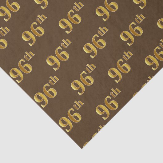 Papier Mousseline Brown, Faux Gold 96e (96e) (Détail)