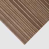 Papier Mousseline Brown Gold Stripes Christmas (Détail)
