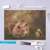 Papier Mousseline Brown Imaginaire de l'ours Fairytale Forest (Artisanat)