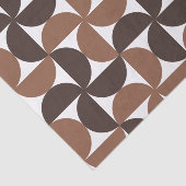 Papier Mousseline Brown Motif moderne du milieu du siècle (Détail)