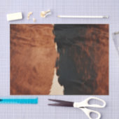 Papier Mousseline Brown Noir Noir Faux Cowhide (Artisanat)