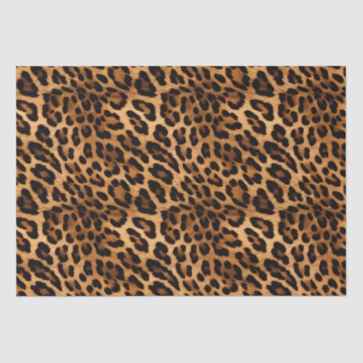 Papier Mousseline Brown Poster de animal Leopard (Recto)
