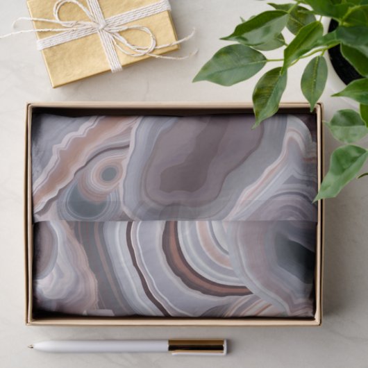 Papier Mousseline Browne pierre d'agate neutre (Cadeau)