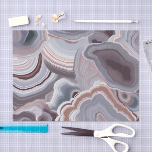 Papier Mousseline Browne pierre d'agate neutre (Artisanat)