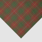 Papier Mousseline Bruce Clan tartan - vert rouge (Détail)