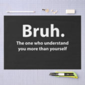 Papier Mousseline Bruh Typographie Bruh (Artisanat)