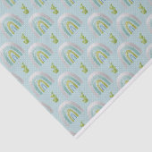 PAPIER MOUSSELINE BRUITS TURQUOISE GREEN GRAY (Détail)