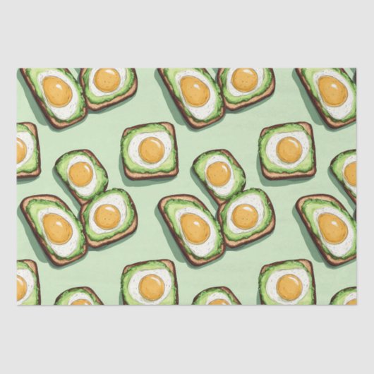 Papier Mousseline Brunch toast Avocado (Recto)