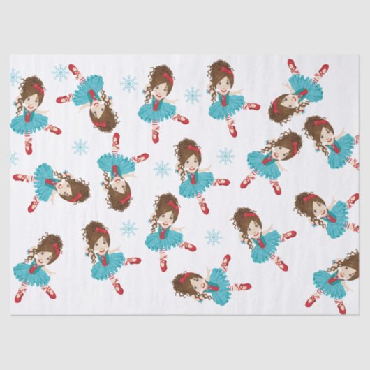 Papier Mousseline Brunette Ballerina Papier Tissu (Recto)