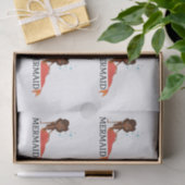 Papier Mousseline Brunette sirène tonnerre-anse (Cadeau)