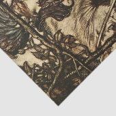 Papier Mousseline "Brunhilde Led Her Horse" par Arthur Rackham (Détail)