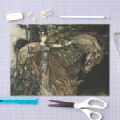 Papier Mousseline "Brunhilde With Her Horse" par Arthur Rackham (Artisanat)