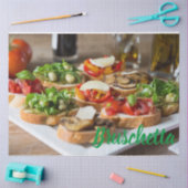 Papier Mousseline Bruschetta Antipasti aux haricots et arugula, (Artisanat)