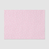 Papier Mousseline Bubblegum Coeurs roses Enveloppement Cadeau (Recto)