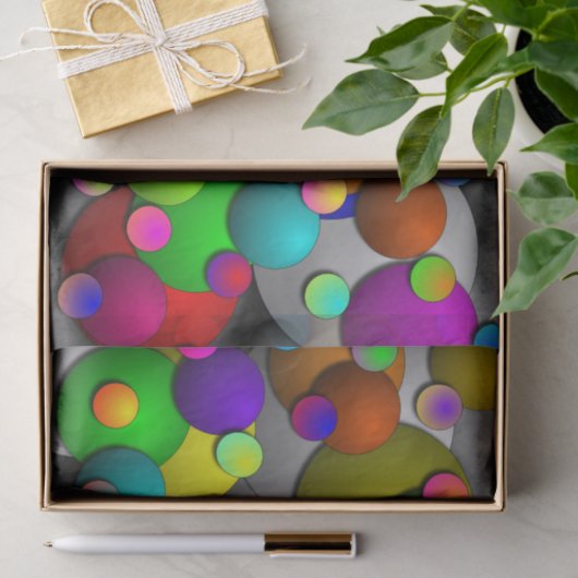 Papier Mousseline Bubbles (Cadeau)