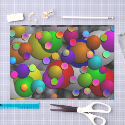 Papier Mousseline Bubbles (Artisanat)