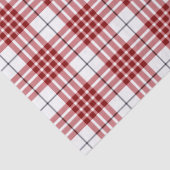 Papier Mousseline Buchanan tartan rouge blanc plaid (Détail)