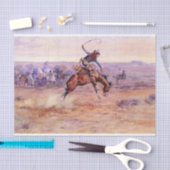 Papier Mousseline Bucking Bronco (par Charles M. Russell) (Artisanat)