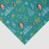 Papier Mousseline Buddy le Motif de devis Turquoise Elf (Détail)