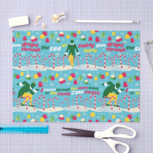 Papier Mousseline Buddy le Motif Elf Candy (Artisanat)