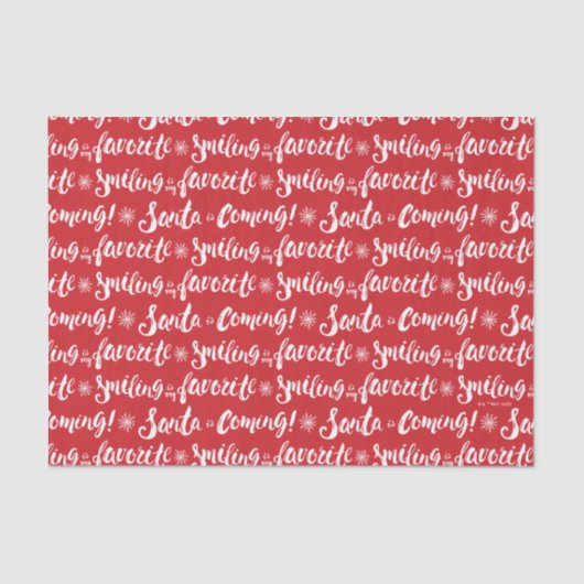 Papier Mousseline Buddy l'Elfe | Sourire est mon Motif favori (Recto)