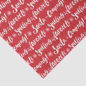 Papier Mousseline Buddy l'Elfe | Sourire est mon Motif favori (Détail)