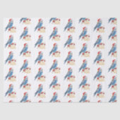 Papier Mousseline Budgie Christmas (Recto)