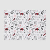 Papier Mousseline Buffalo Adventures Black and Red Plaid ID599 (Recto)
