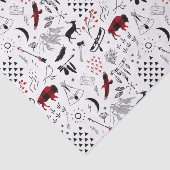 Papier Mousseline Buffalo Adventures Black and Red Plaid ID599 (Détail)