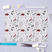 Papier Mousseline Buffalo Adventures Black and Red Plaid ID599 (Artisanat)