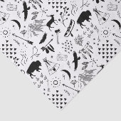 Papier Mousseline Buffalo Adventures Motif Black ID599 (Détail)