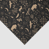 Papier Mousseline Buffalo Adventures Motif Kraft Paper ID599 (Détail)